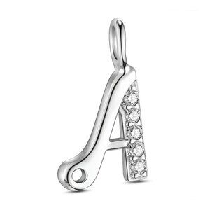 NWOT  Small Letter A charm 925 Sterling Silver w Cz Accents 2/$10